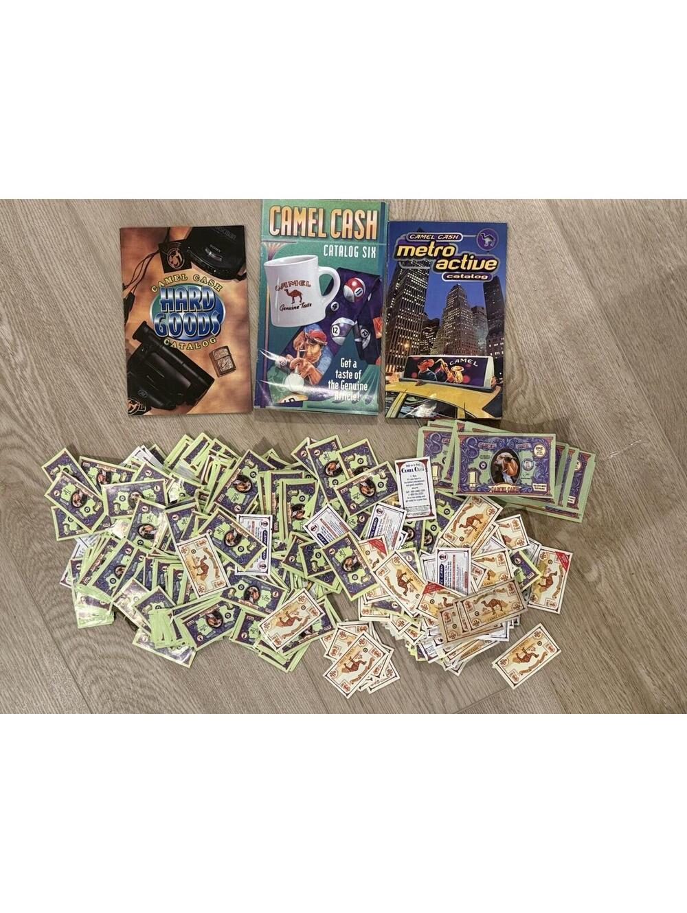 Huge Lot Vintage Promotional Camel Cigarette C-Note Camel Cash Bucks W/ Catalogs